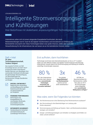 Intelligente Stromversorgungsund Kühllösungen