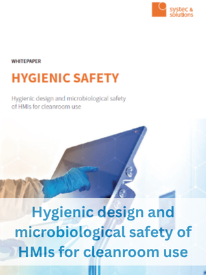 Hygienic design and microbiological safety of HMIs for cleanroom use