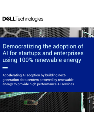 Democratising the Adoption of AI for Startups and Enterprises Using 100% Renewable Energy