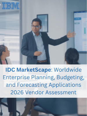 IDC MarketScape: Worldwide Enterprise Planning, Budgeting, and Forecasting Applications 2026 Vendor Assessment