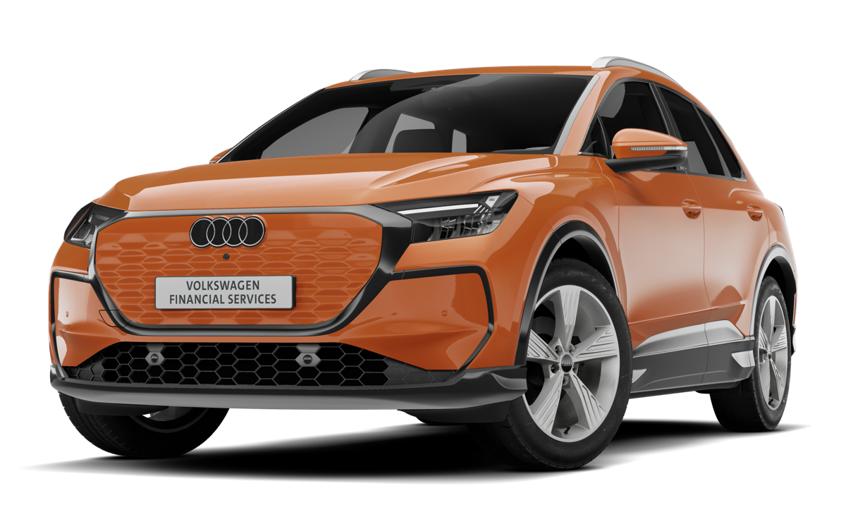 Audi Q4 e-tron in Orange